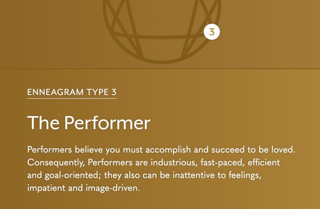 The performer description